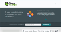 Desktop Screenshot of educarfinancas.com.br