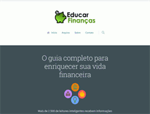 Tablet Screenshot of educarfinancas.com.br